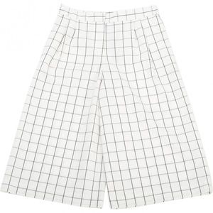 Tibi White Windowpane Authenticated Shorts Sz 4